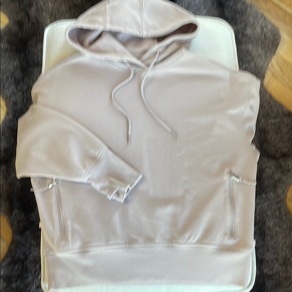 Old Navy Active Dynamic Fleece Hoodie, Dusty Rose, Size Medium - Picture 4 of 6